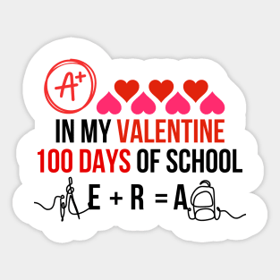 A child's teacher's 100th day in school during the school's 100-day lifespan Sticker